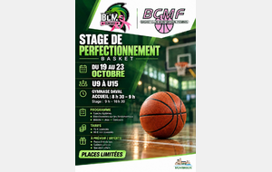 Stage de perfectionnement - Vacances d'automne