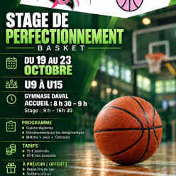 Stage de perfectionnement - Vacances d'automne